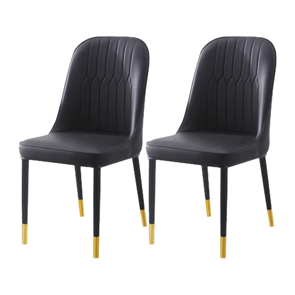 Metal Upholstered Dining Chair Set of 2 U525275