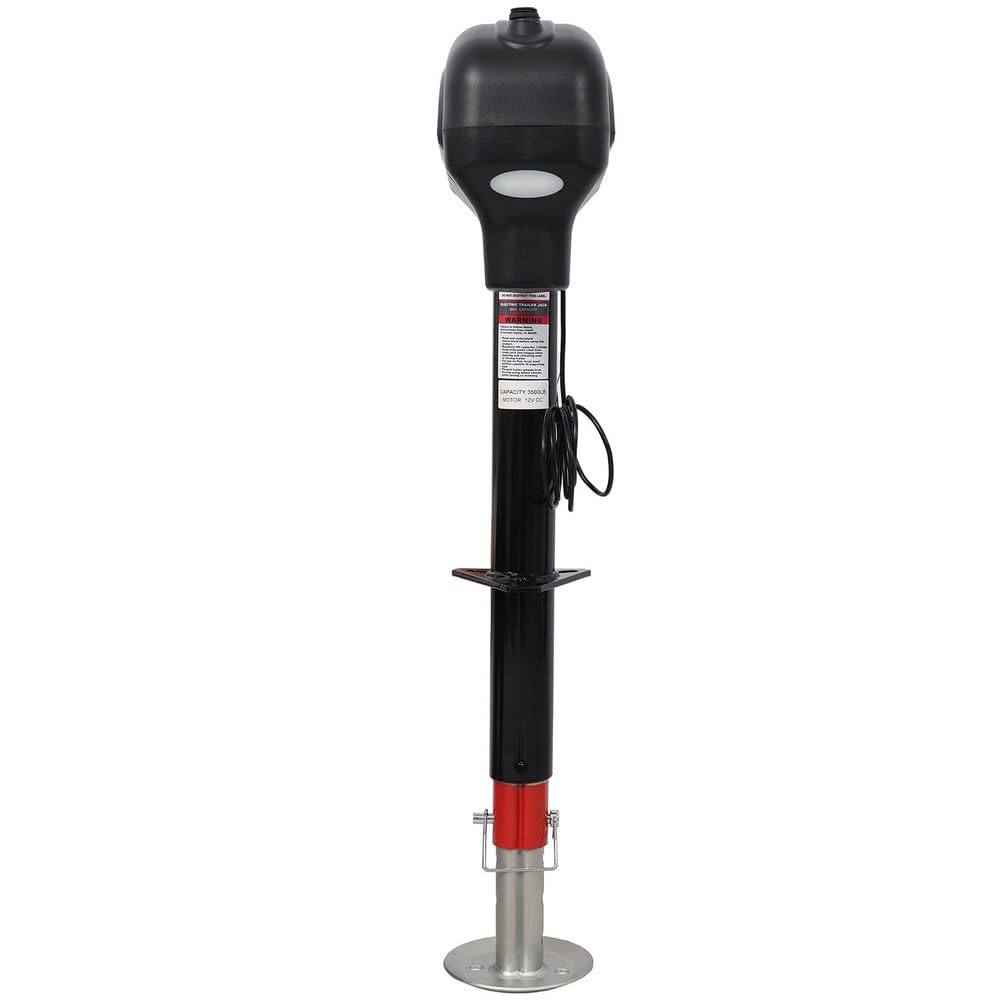 3500 lbs 12V Electric Trailer Jack with 18" Drop Leg D51035