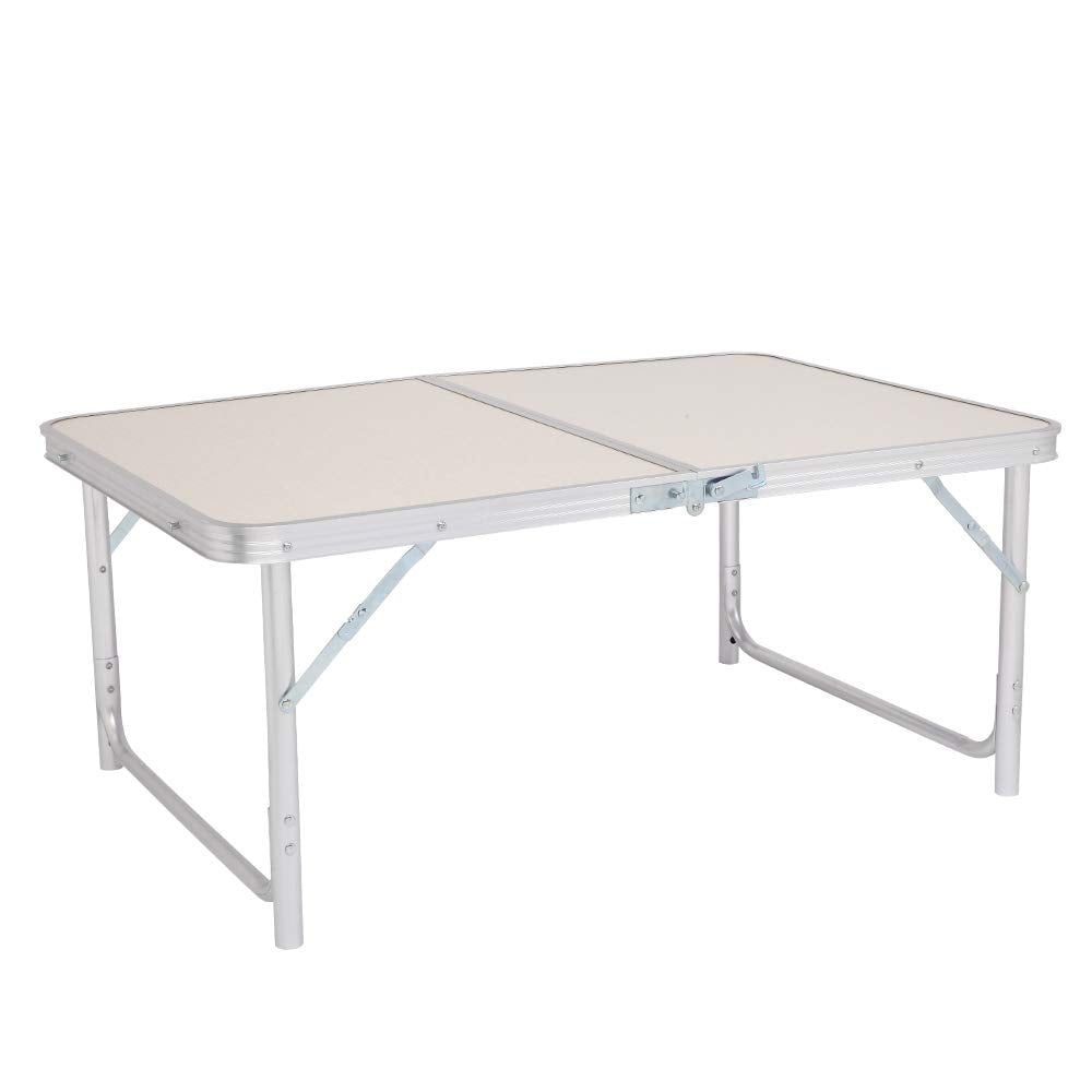 3ft Lightweight Aluminum Folding Picnic Camping Table with Carry Handle H651