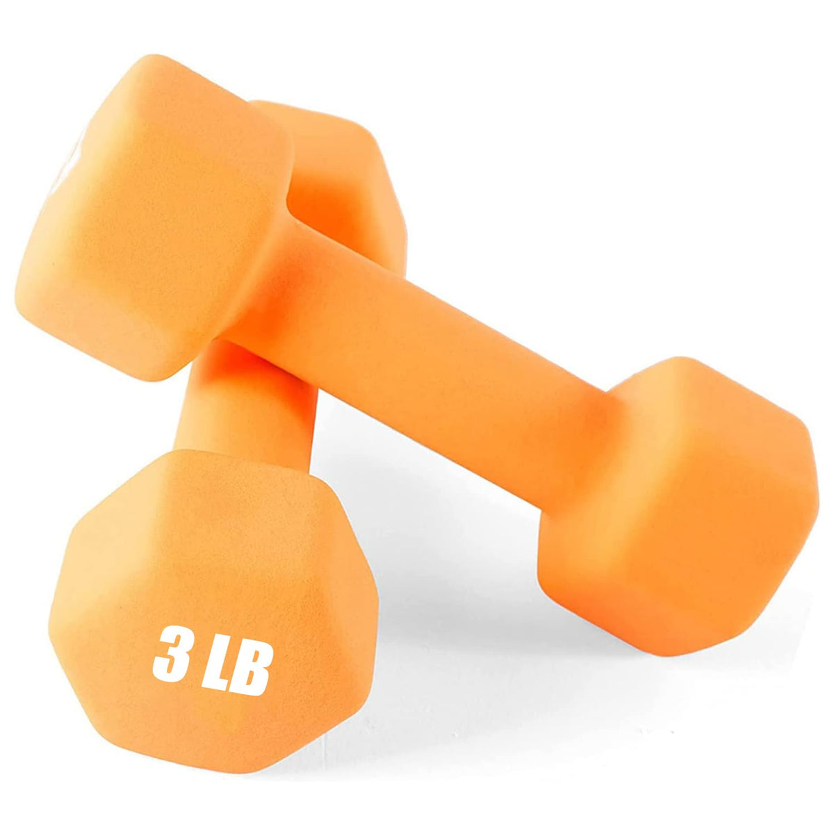 Neoprene Dumbbells Set, 1-15 LB, Anti-Slip, Hex Shape V609