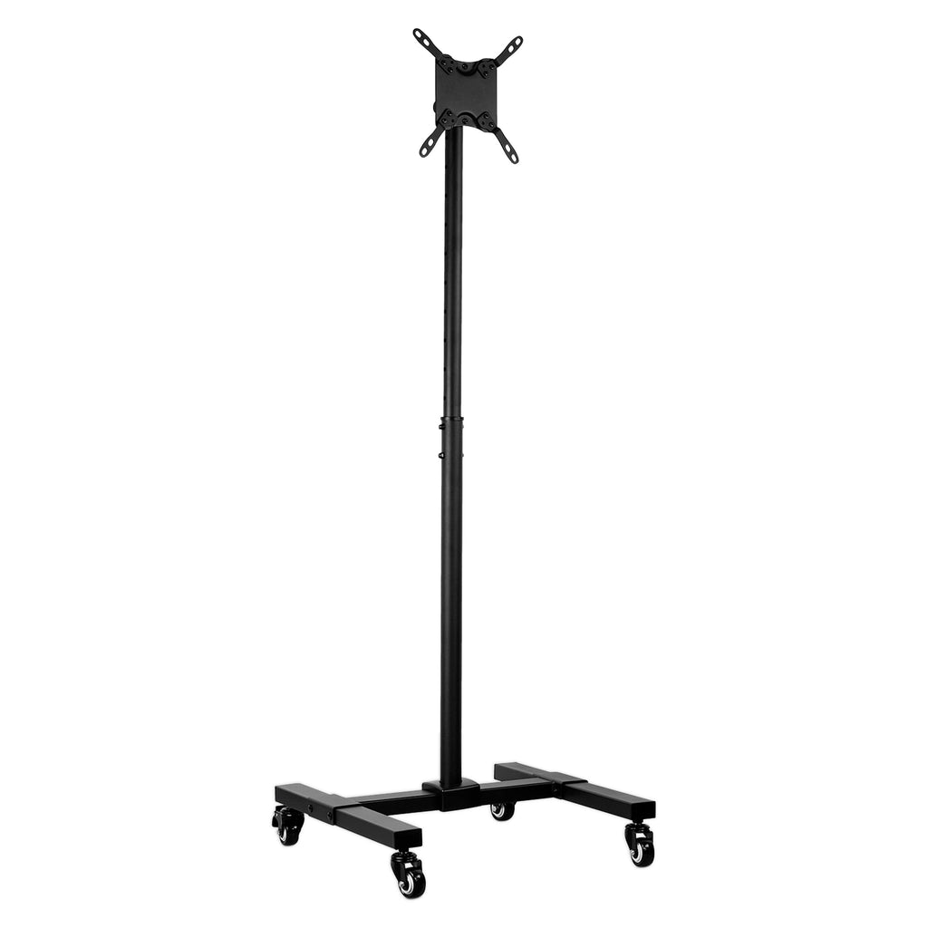 Black Mobile TV Stand with Locking Wheels H60729