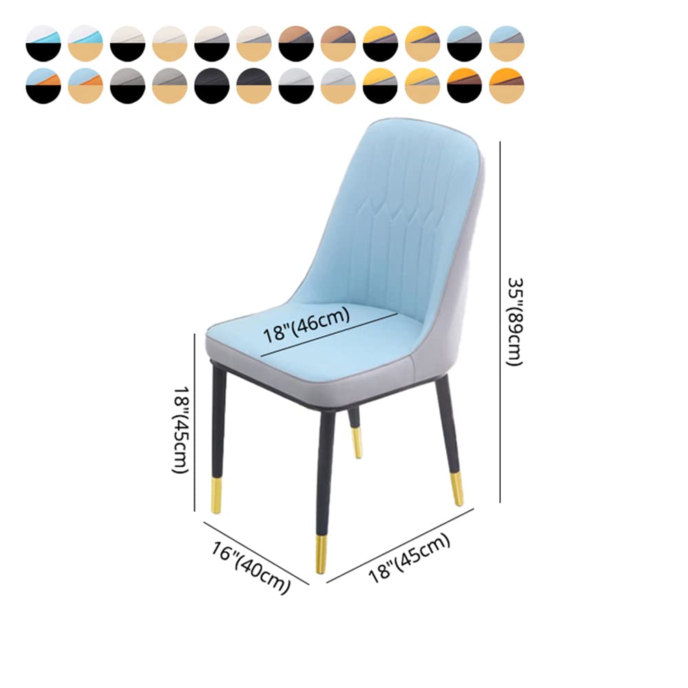 Metal Upholstered Dining Chair Set of 2 U525275