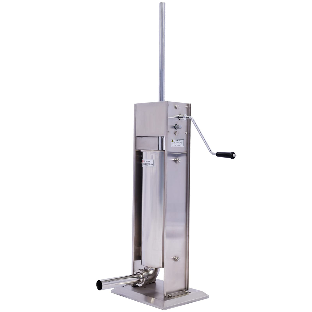 Manual Stainless Steel 15LB Sausage Stuffer with 4 Stuffing Tubes B9429