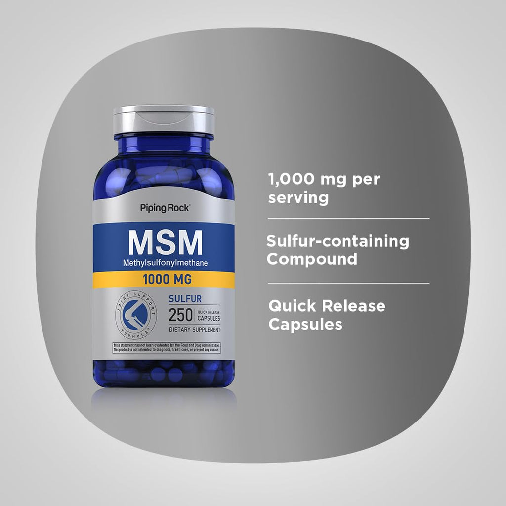 MSM 1000mg Capsules 250 Count K79294