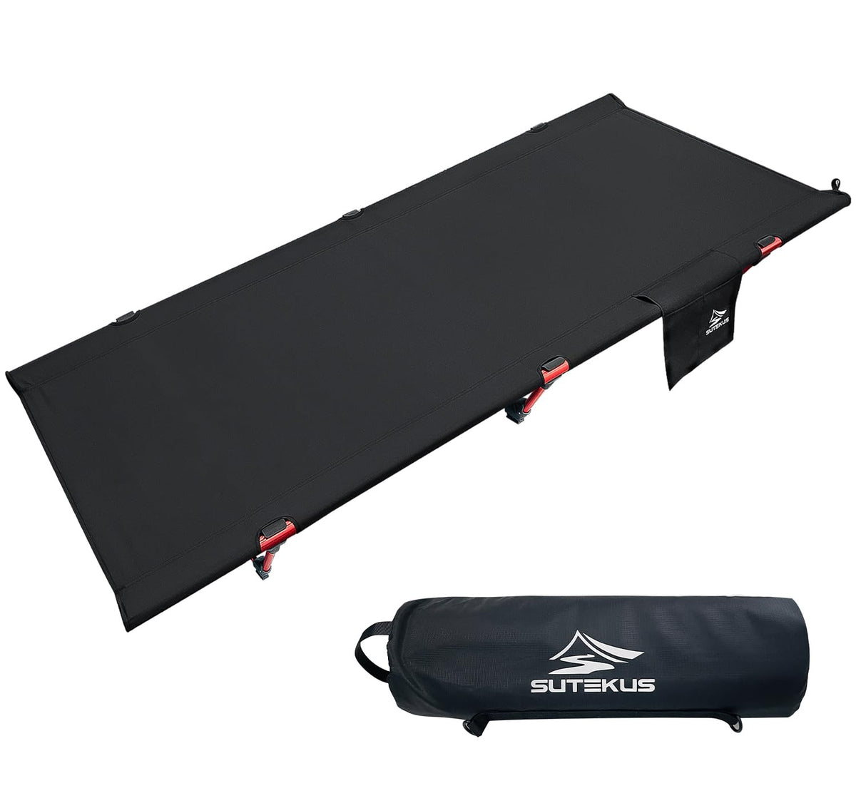 Portable Camping Cot Black U38374