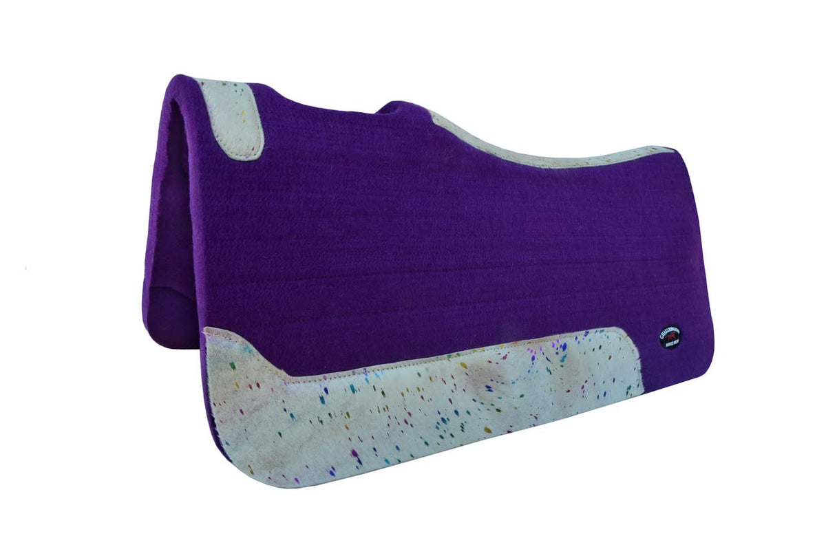 32" x 30" Western Contoured Wool Felt Saddle Pad B597809