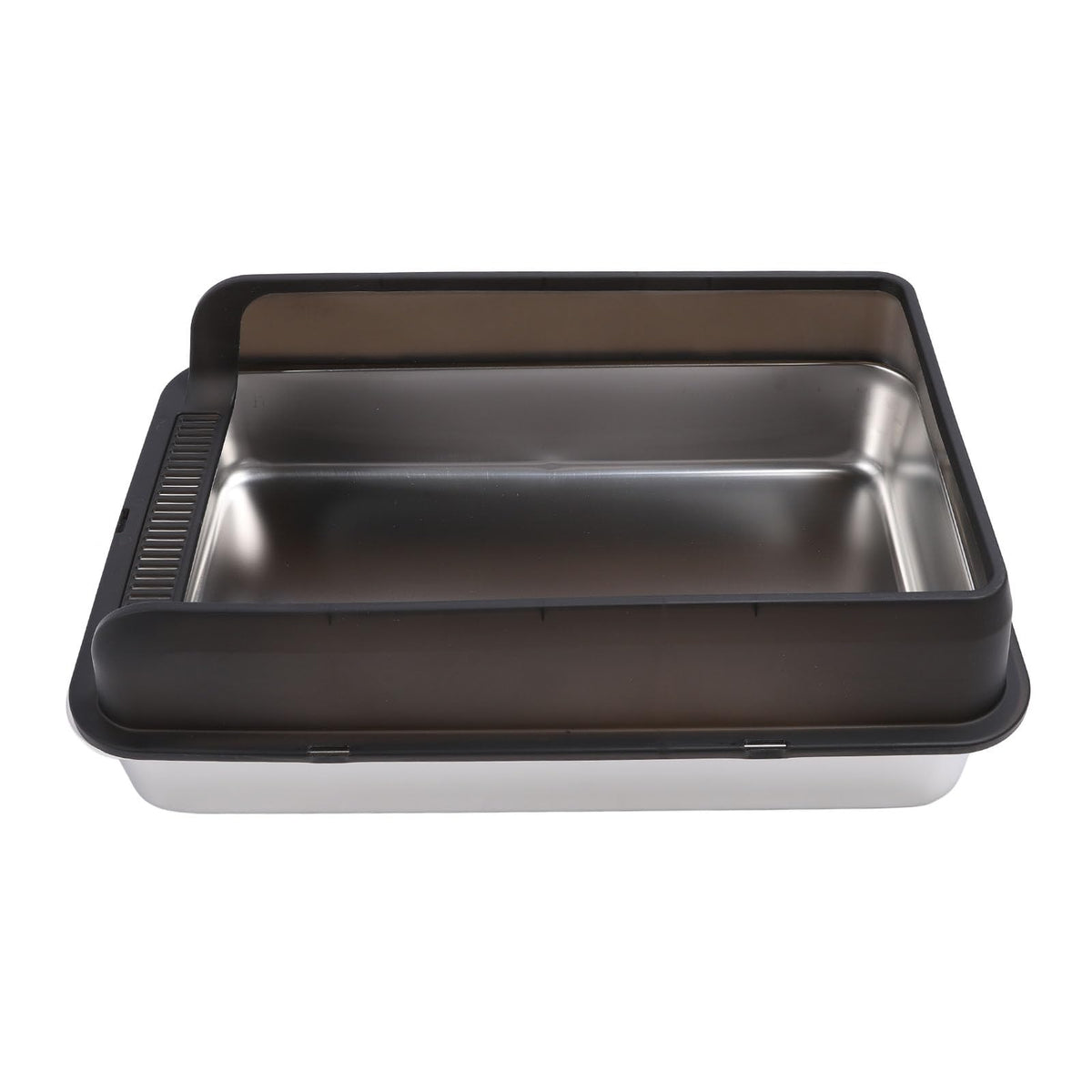 Stainless Steel Top Entry Cat Litter Box with Lid I52737