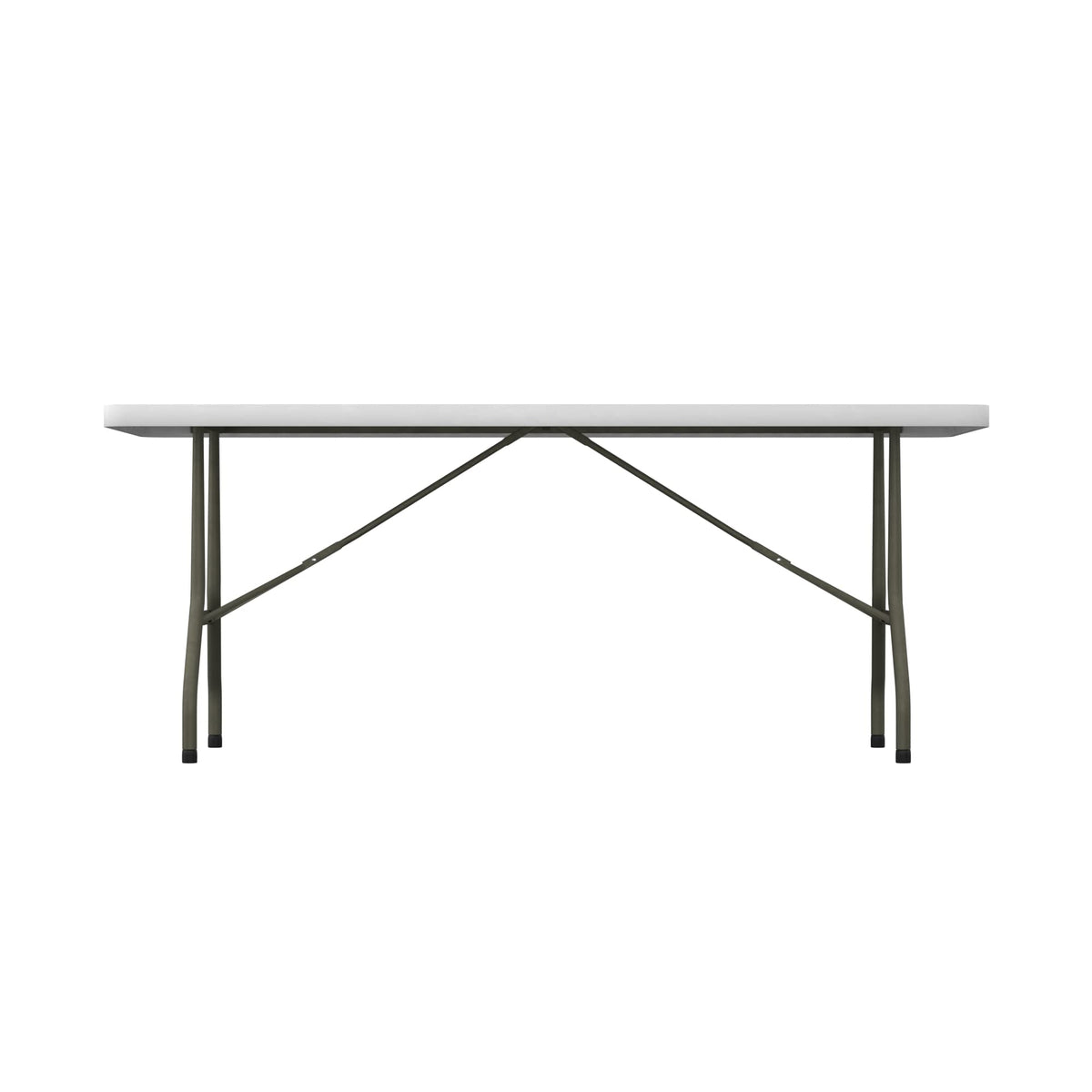 6 ft White Plastic Folding Table 30" x 72" S792