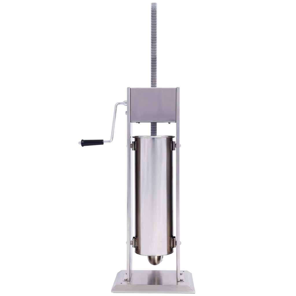 Manual Stainless Steel 15LB Sausage Stuffer with 4 Stuffing Tubes B9429