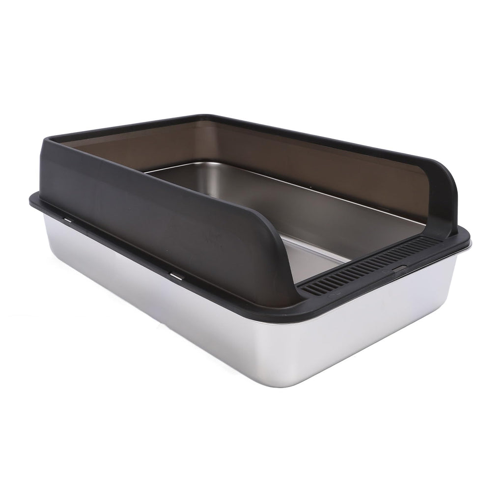 Stainless Steel Top Entry Cat Litter Box with Lid I52737