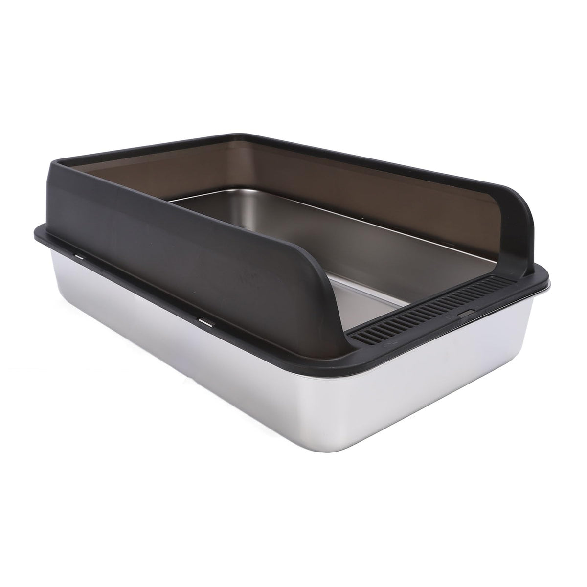 Stainless Steel Top Entry Cat Litter Box with Lid I52737