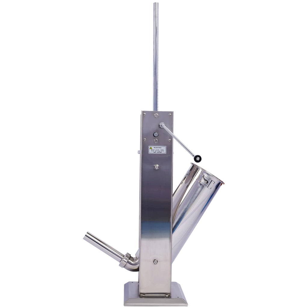Manual Stainless Steel 15LB Sausage Stuffer with 4 Stuffing Tubes B9429