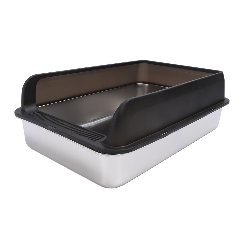 Stainless Steel Top Entry Cat Litter Box with Lid I52737