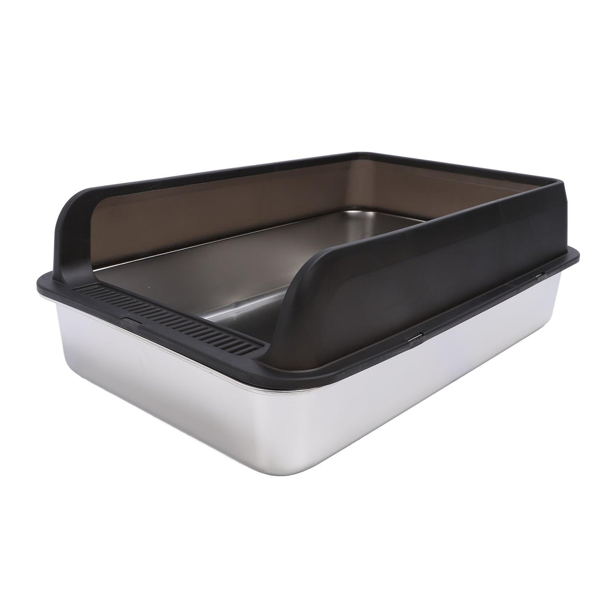 Stainless Steel Top Entry Cat Litter Box with Lid I52737