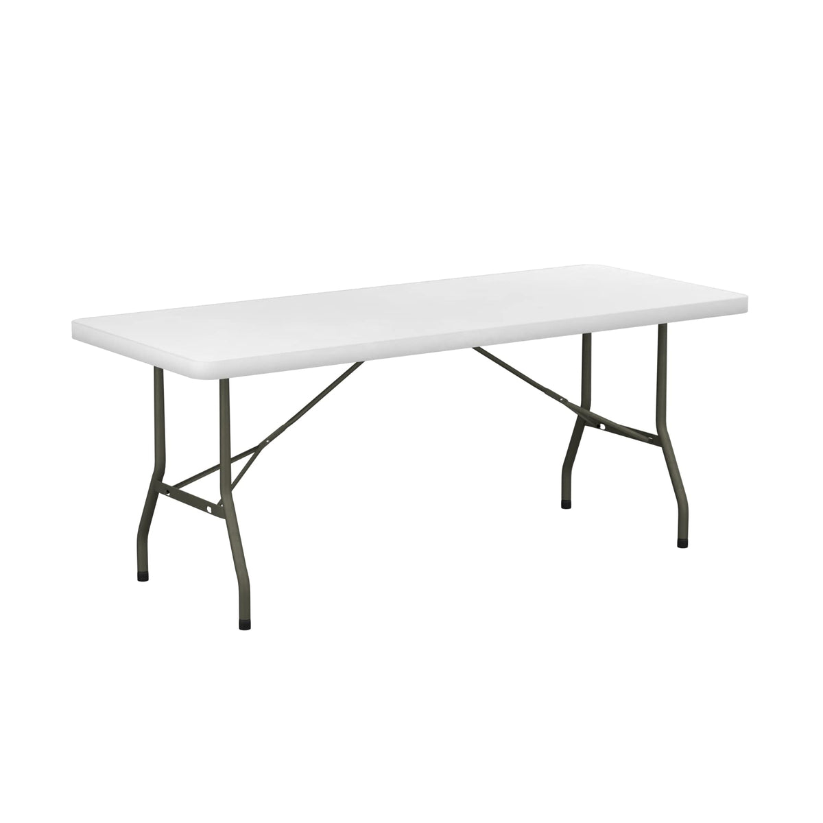 6 ft White Plastic Folding Table 30" x 72" S792