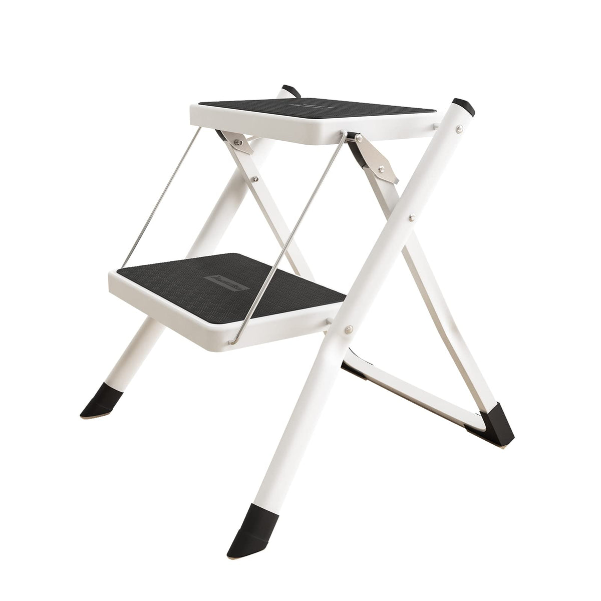 2 Step Folding Metal Step Stool with Anti-Slip Pedal S1323