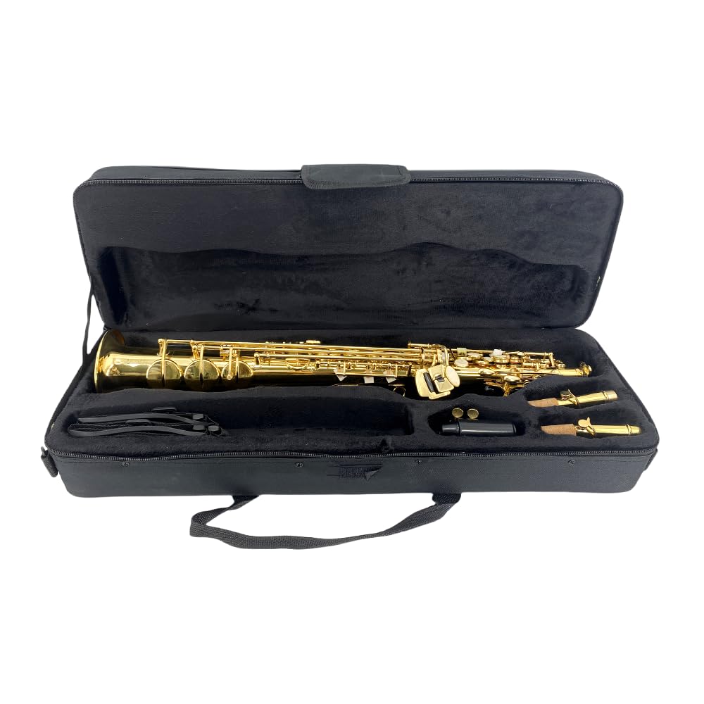 Straight Soprano Saxophone with Case, Mouthpiece, Neck Strap & Accessories Y4765