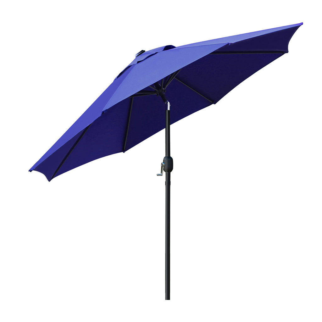 9' Patio Umbrella with 8 Ribs Navy Blue B21056