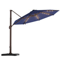 Cantilever Umbrella with Base and Lights T6783
