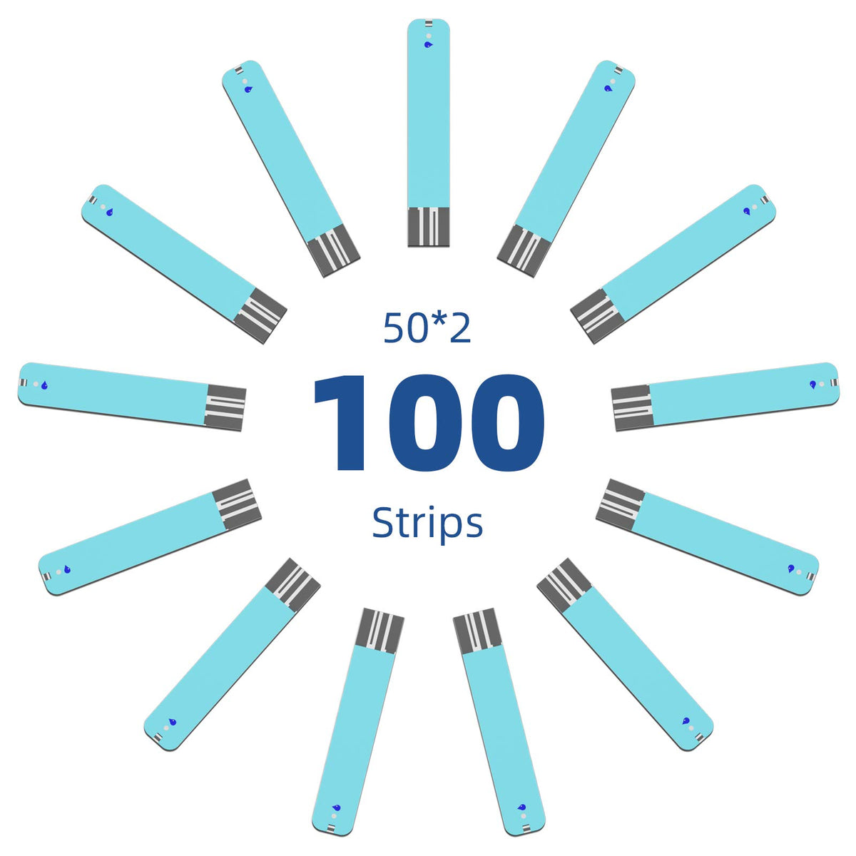 Blood Glucose Test Strips, 100 Count I693