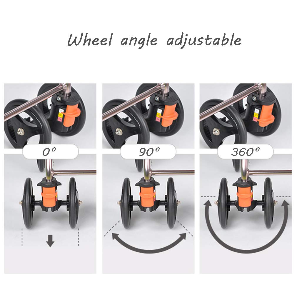 4 Wheels Foldable Rollator Walker with Seat V342