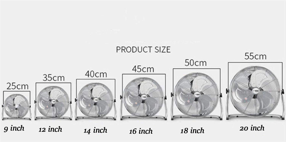 Metal High Velocity Fan Adjustable Floor Standing F19088