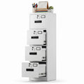 4 Drawer White Metal File Cabinet B175