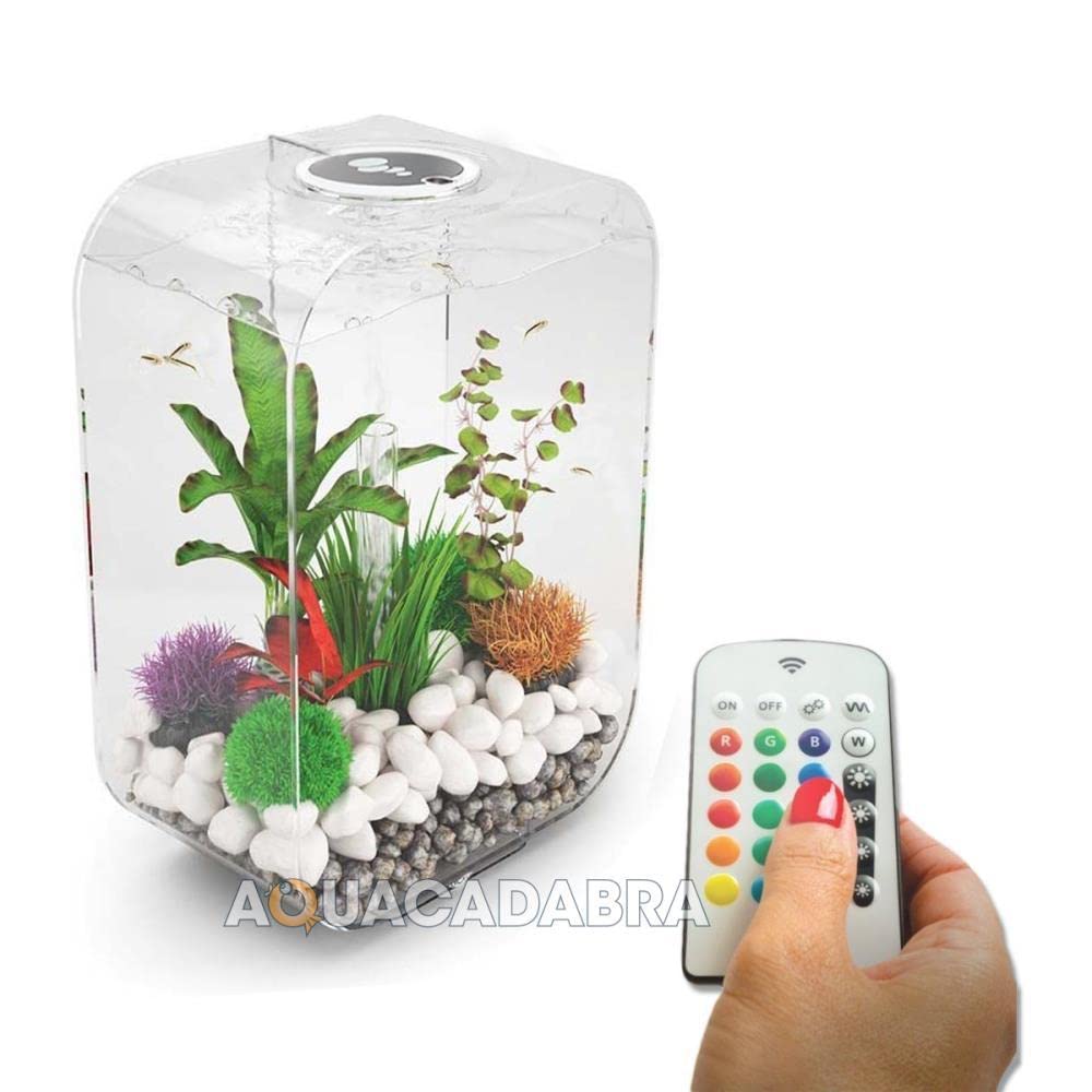15 Acrylic 4-Gallon Aquarium with LED Lights O901