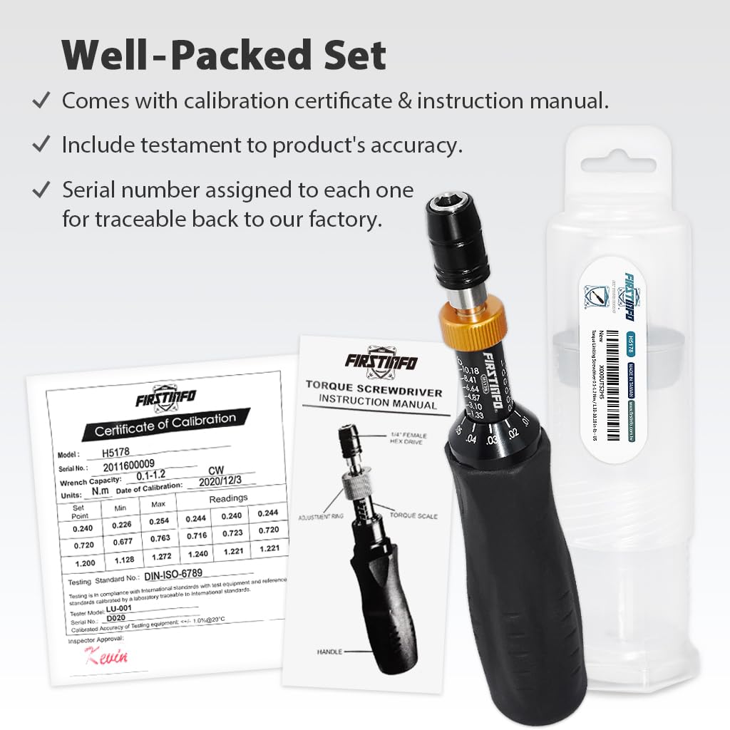 Certified Torque Limiting Screwdriver 0.1-1.2 Nm C315900