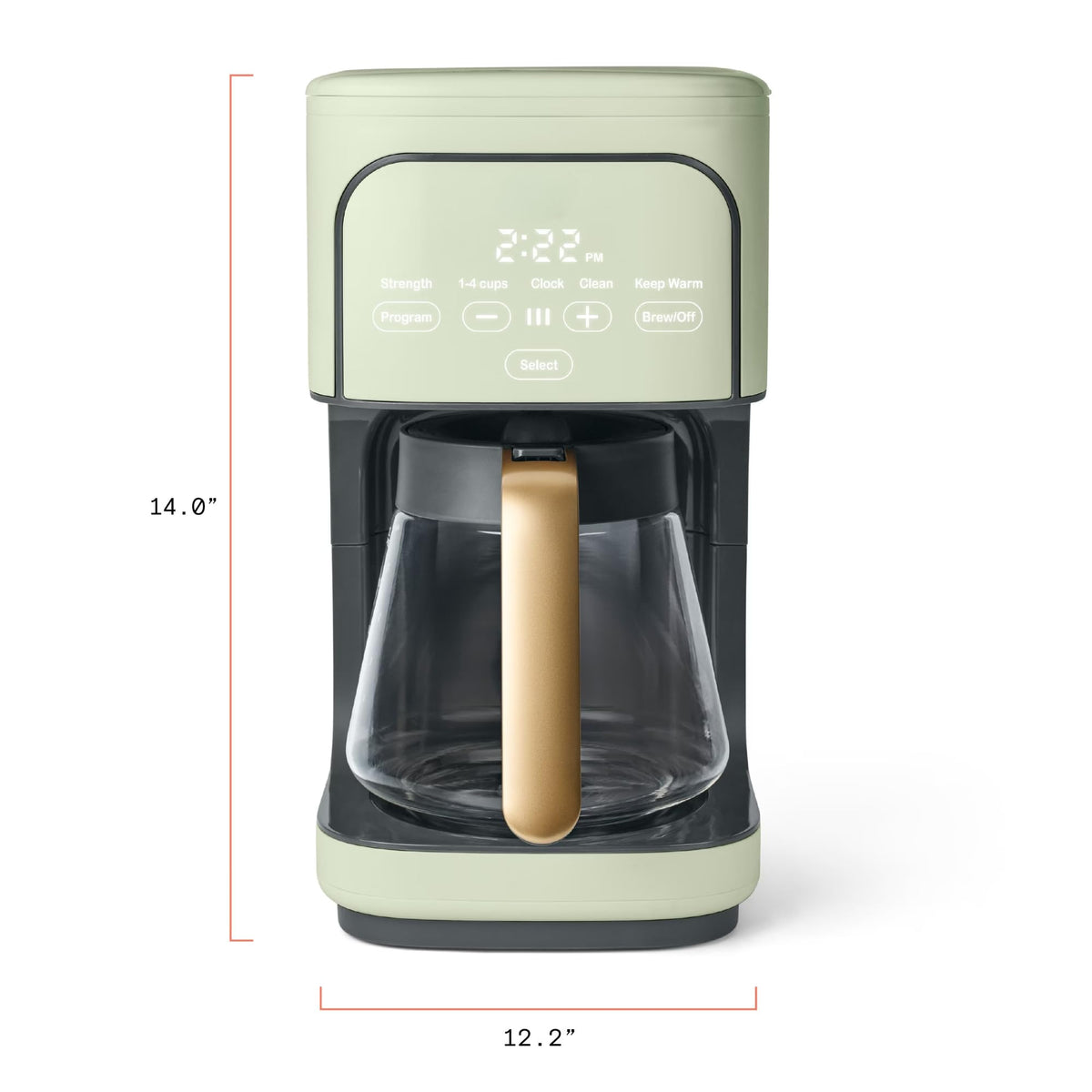 Sage Green 12-Cup Programmable Drip Coffee Maker Q183306