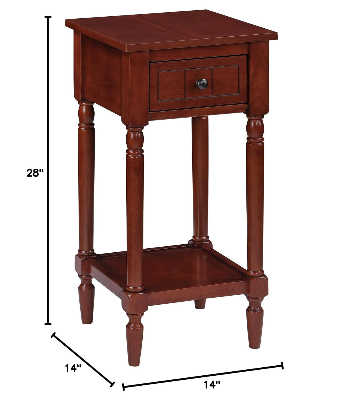1 Drawer Accent End Table with Storage Drawer and Shelf D655
