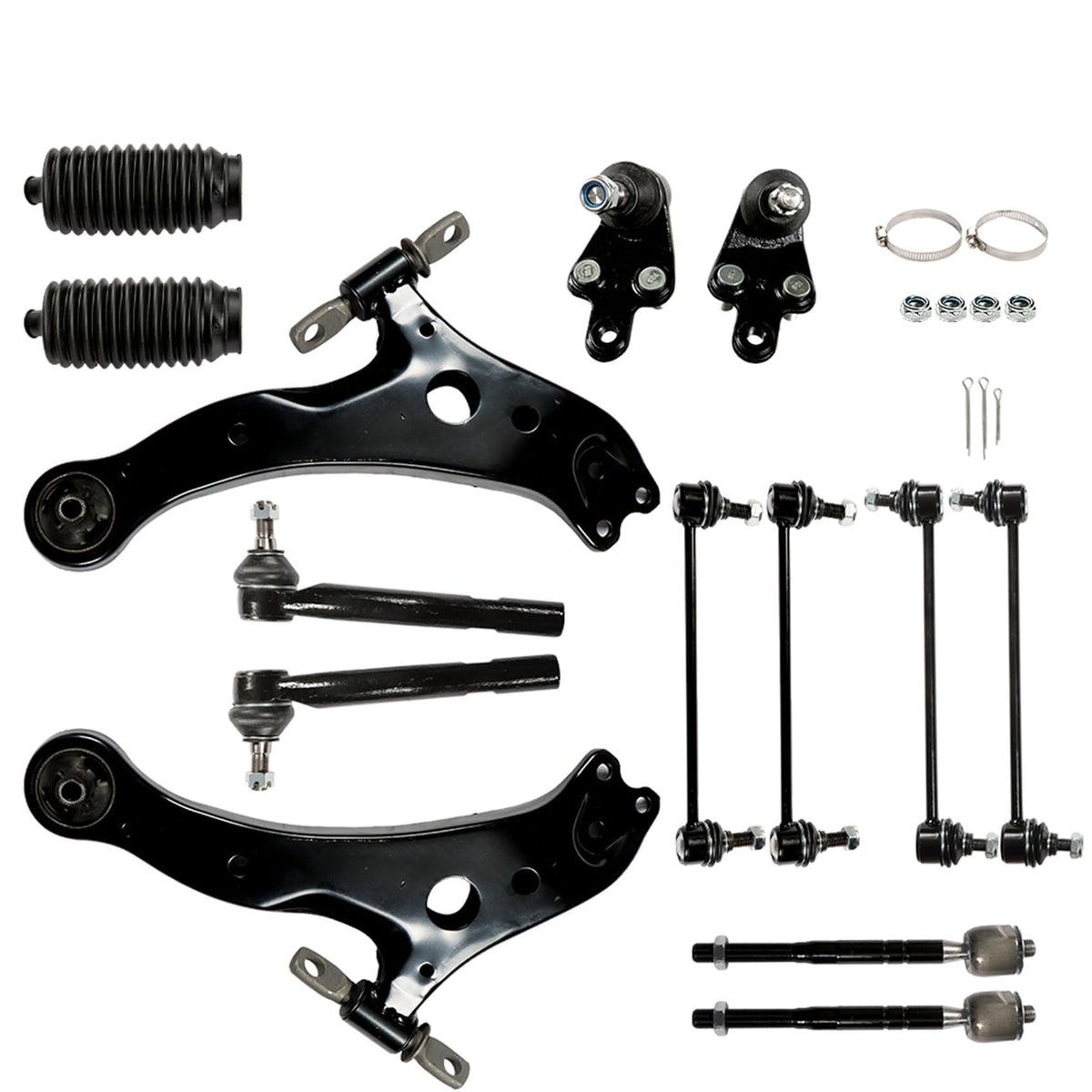 14Pc Front Suspension Kit Control Arms E54023