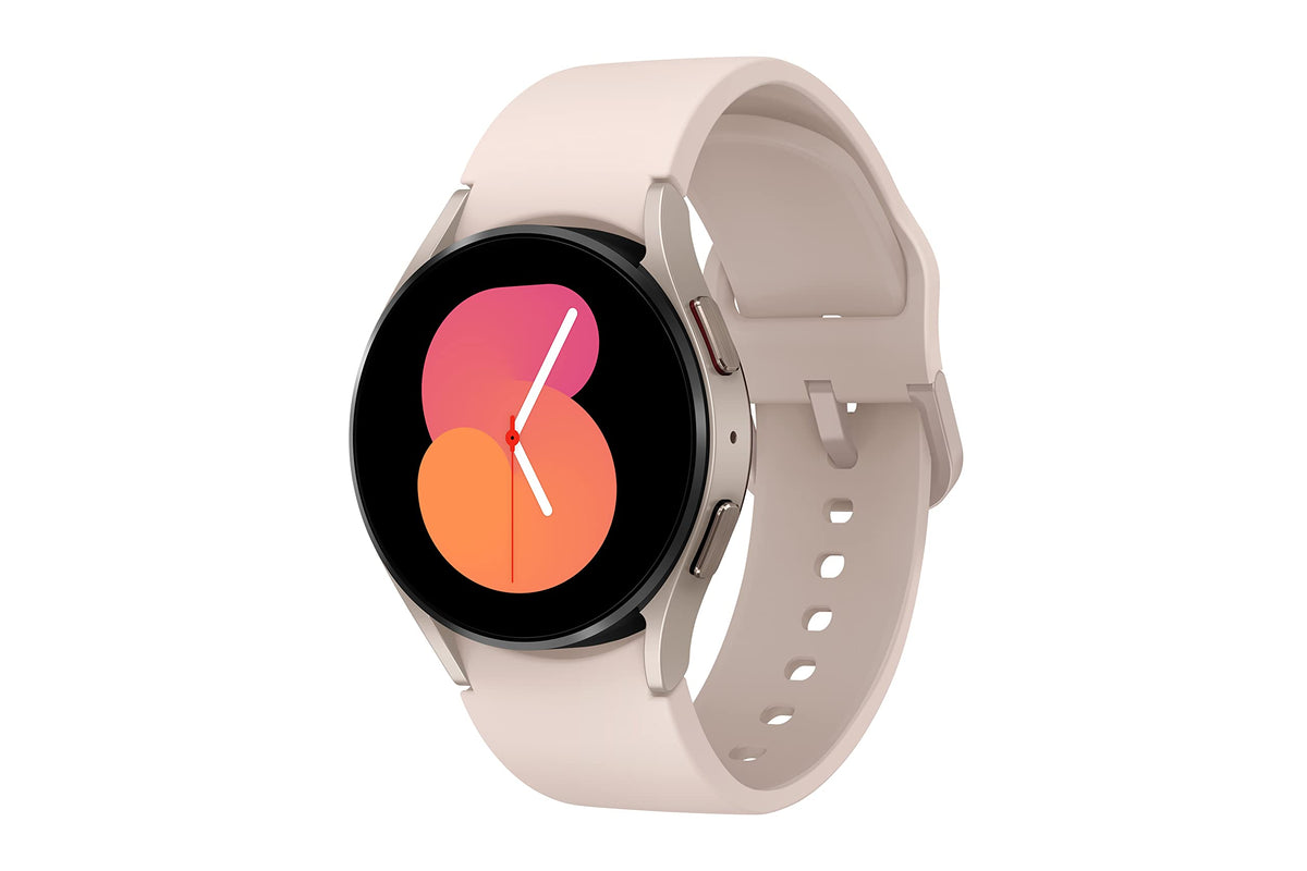 40mm Bluetooth Smartwatch with Fitness and Sleep Tracker, Pink Gold Bezel J7766