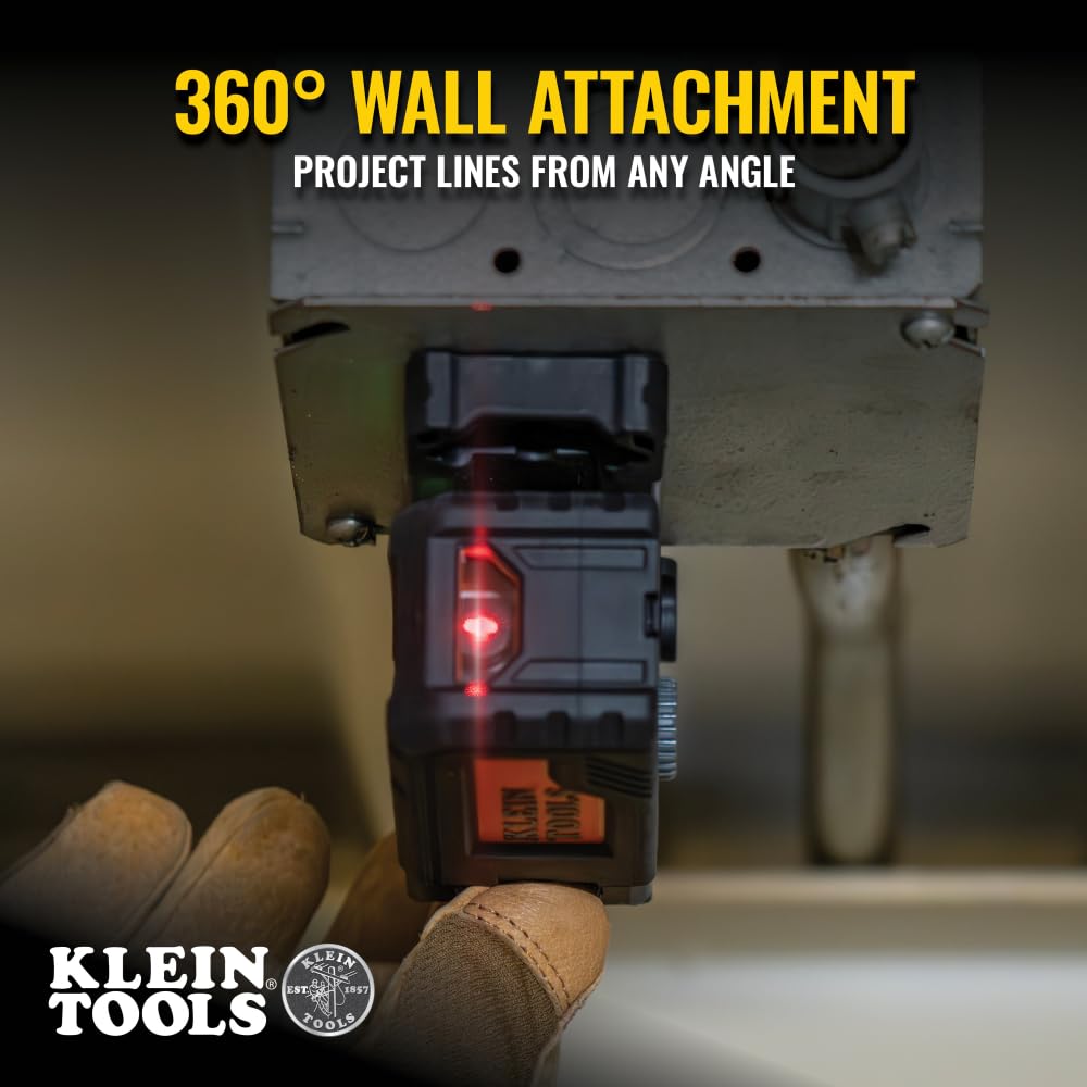 Magnetic Pocket Laser Level with 3 Bubble Vials M563066