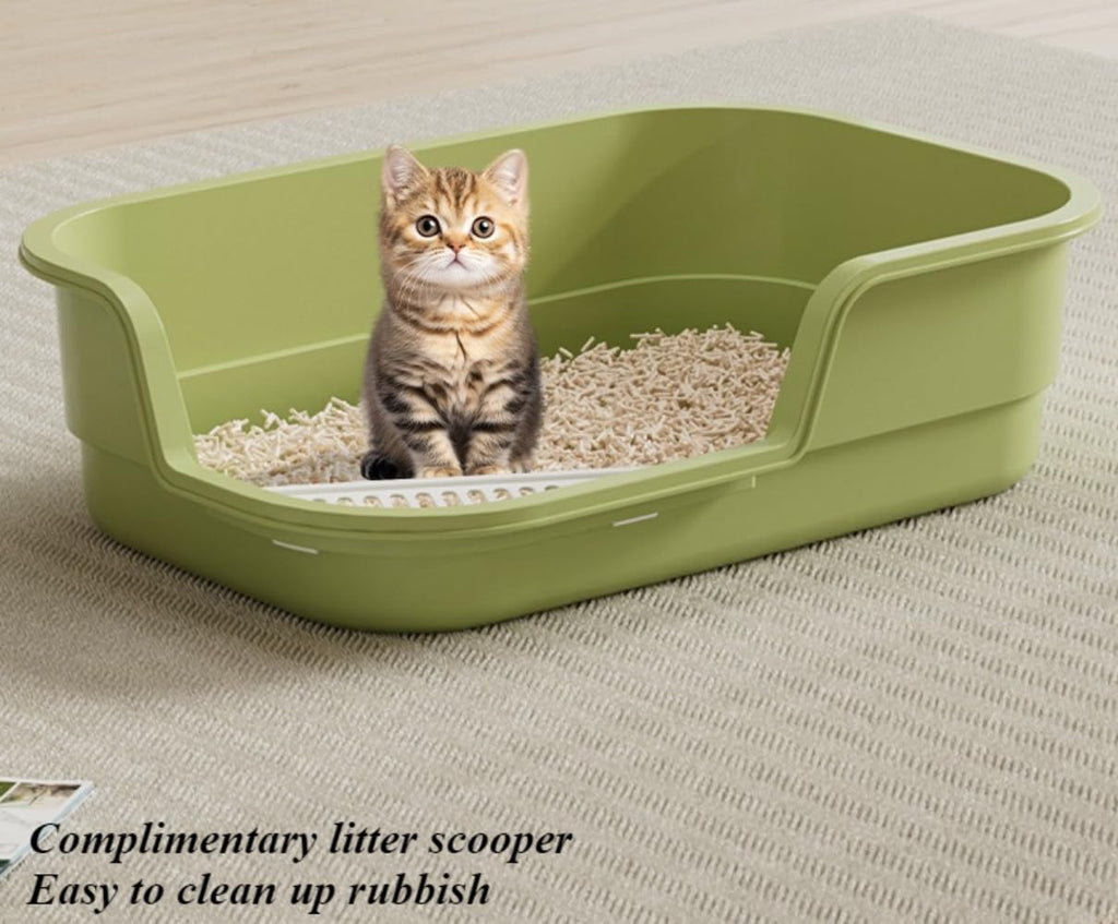 High Sides Low Entry Cat Litter Box N978