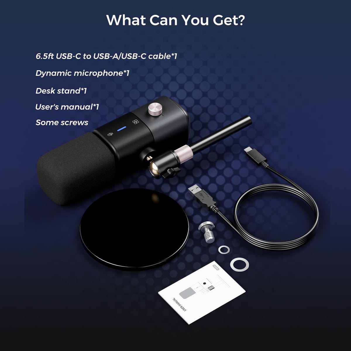 Dynamic Microphone with USB/XLR T5707