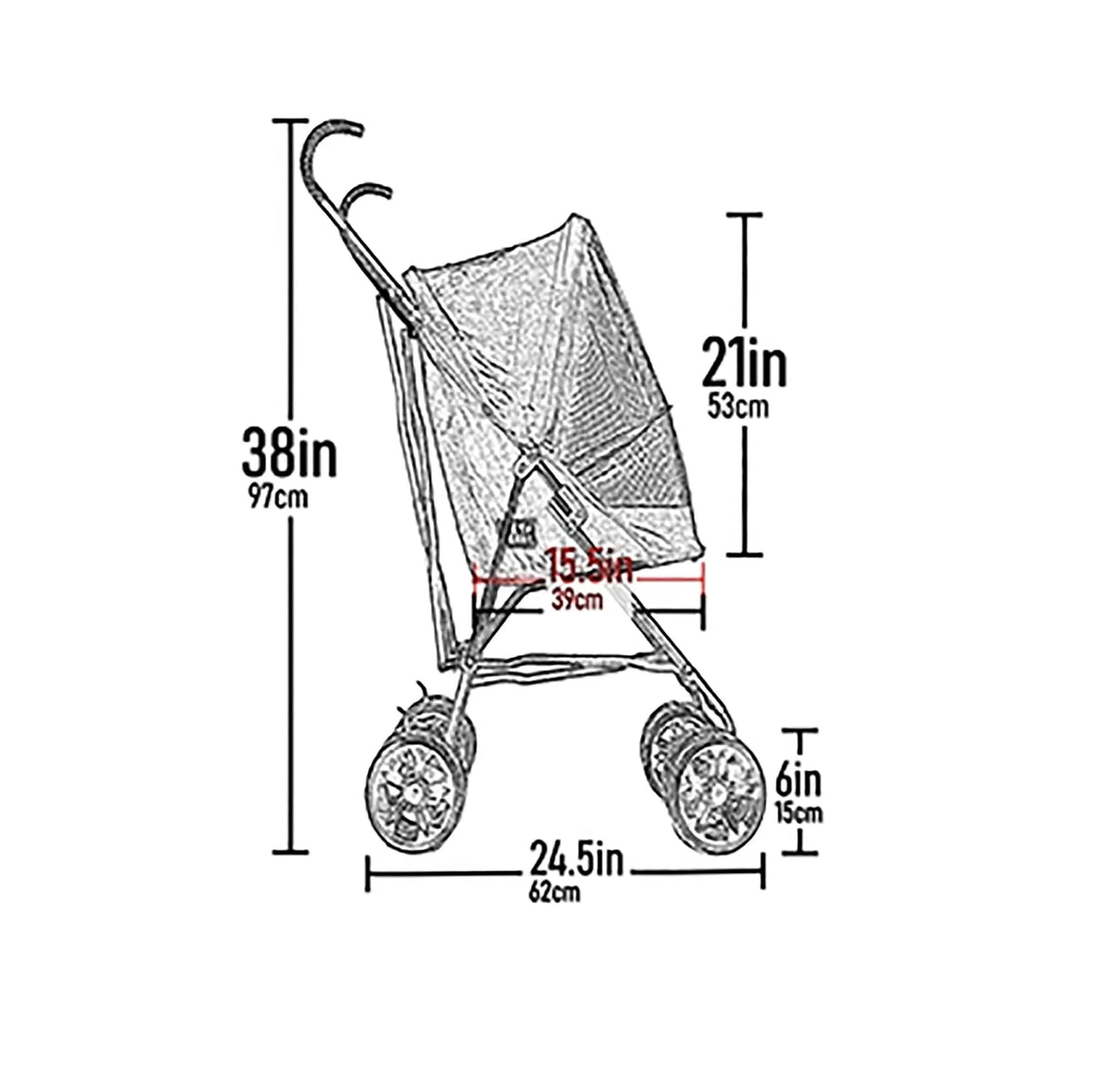 Pet Gear Travel Lite Plus Stroller D283859