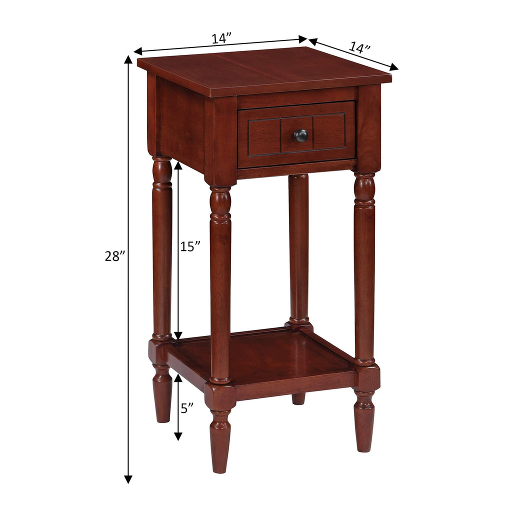 1 Drawer Accent End Table with Storage Drawer and Shelf D655