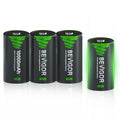 Rechargeable D Batteries 10000mAh NiMH 4 Count D678