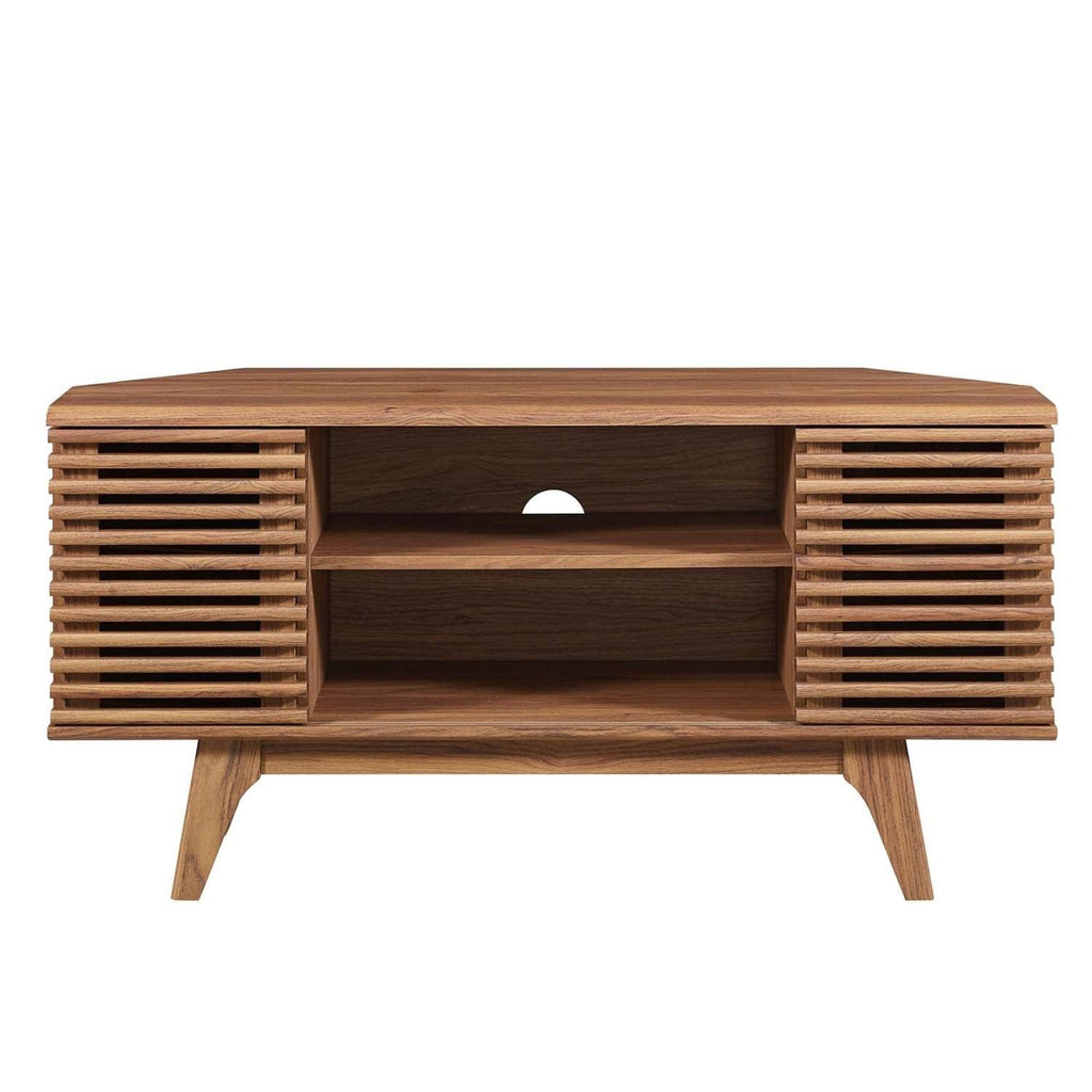 Mid-Century Modern Corner Media TV Stand M2933