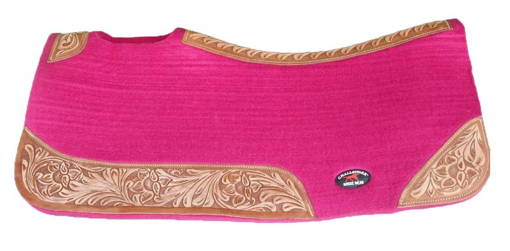 Contoured Wool Felt Moisture Wicking Saddle Pad A375