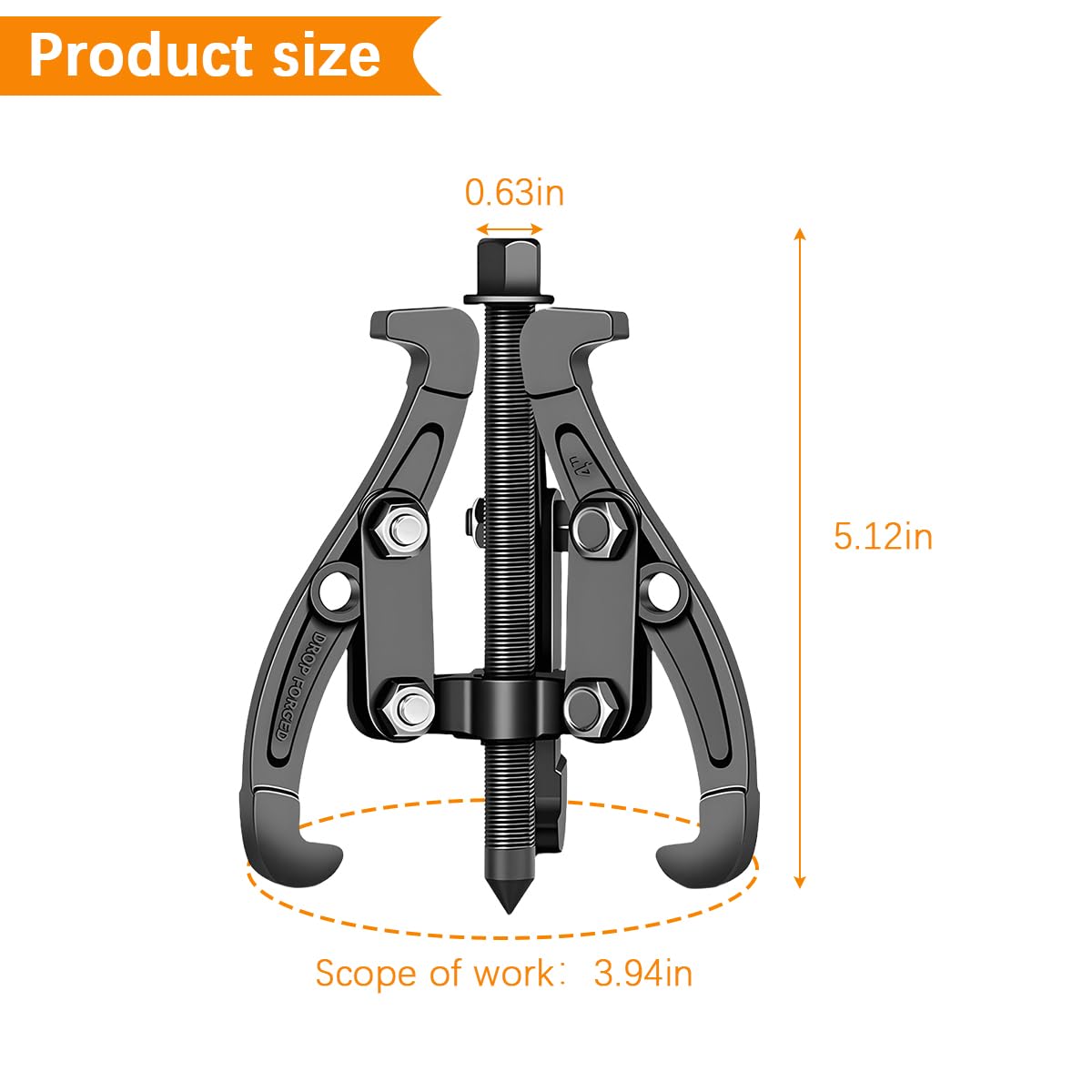 6 Inch Inner Bearing Puller with Reversible Jaws G5142
