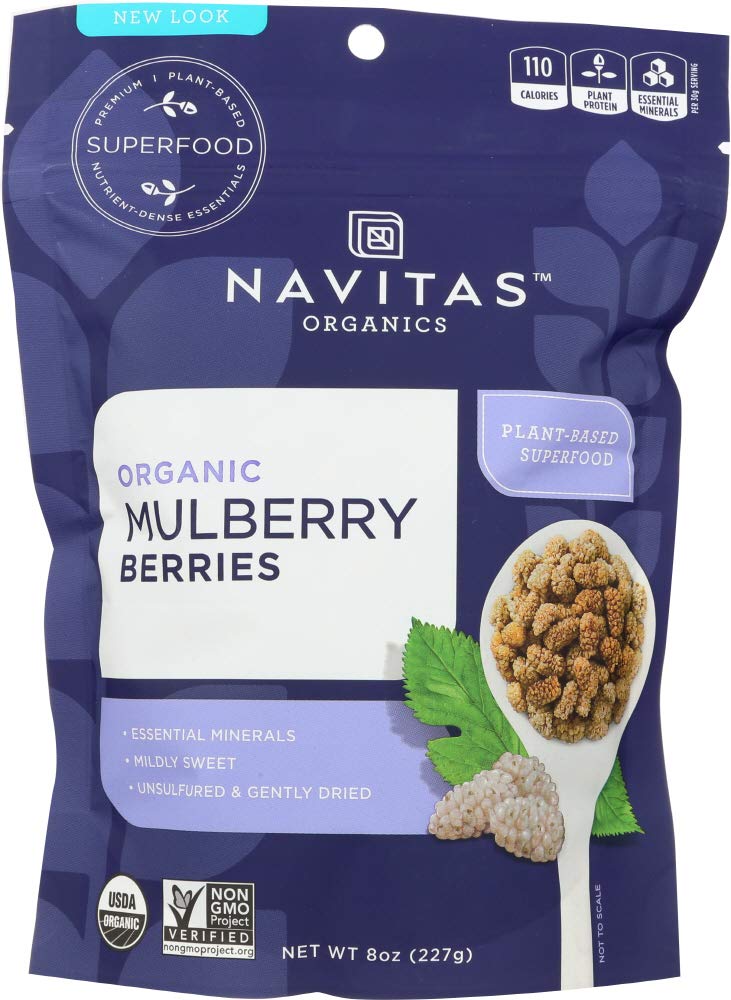 Organic Sun-Dried White Mulberries 8 oz P606236