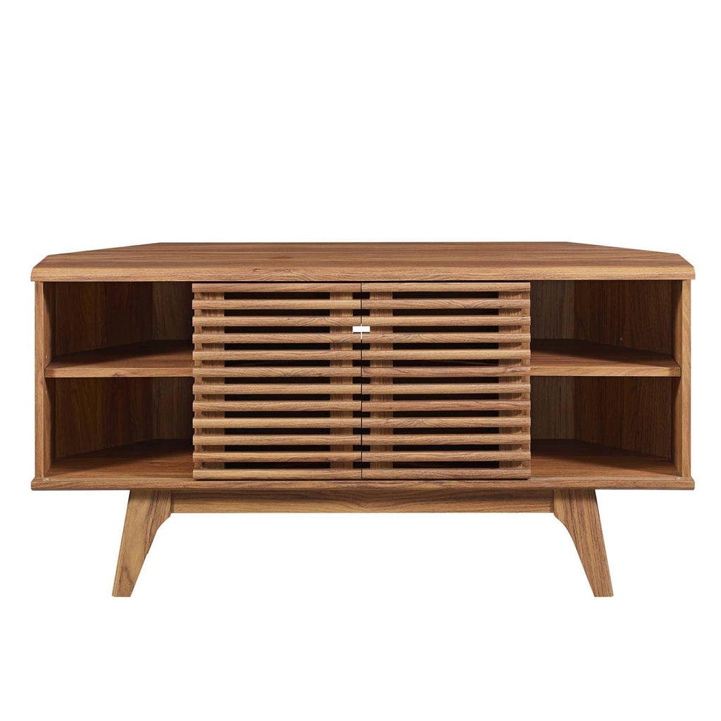 Mid-Century Modern Corner Media TV Stand M2933