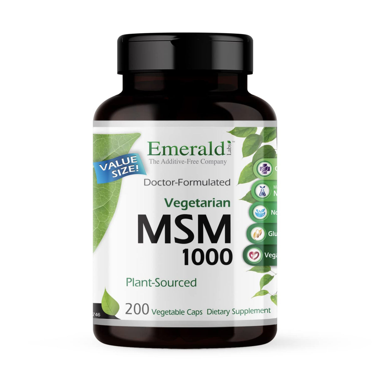MSM 1000mg 200 Vegetable Capsules C9316