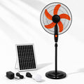 Rechargeable Pedestal Fan with Solar Panel C2015