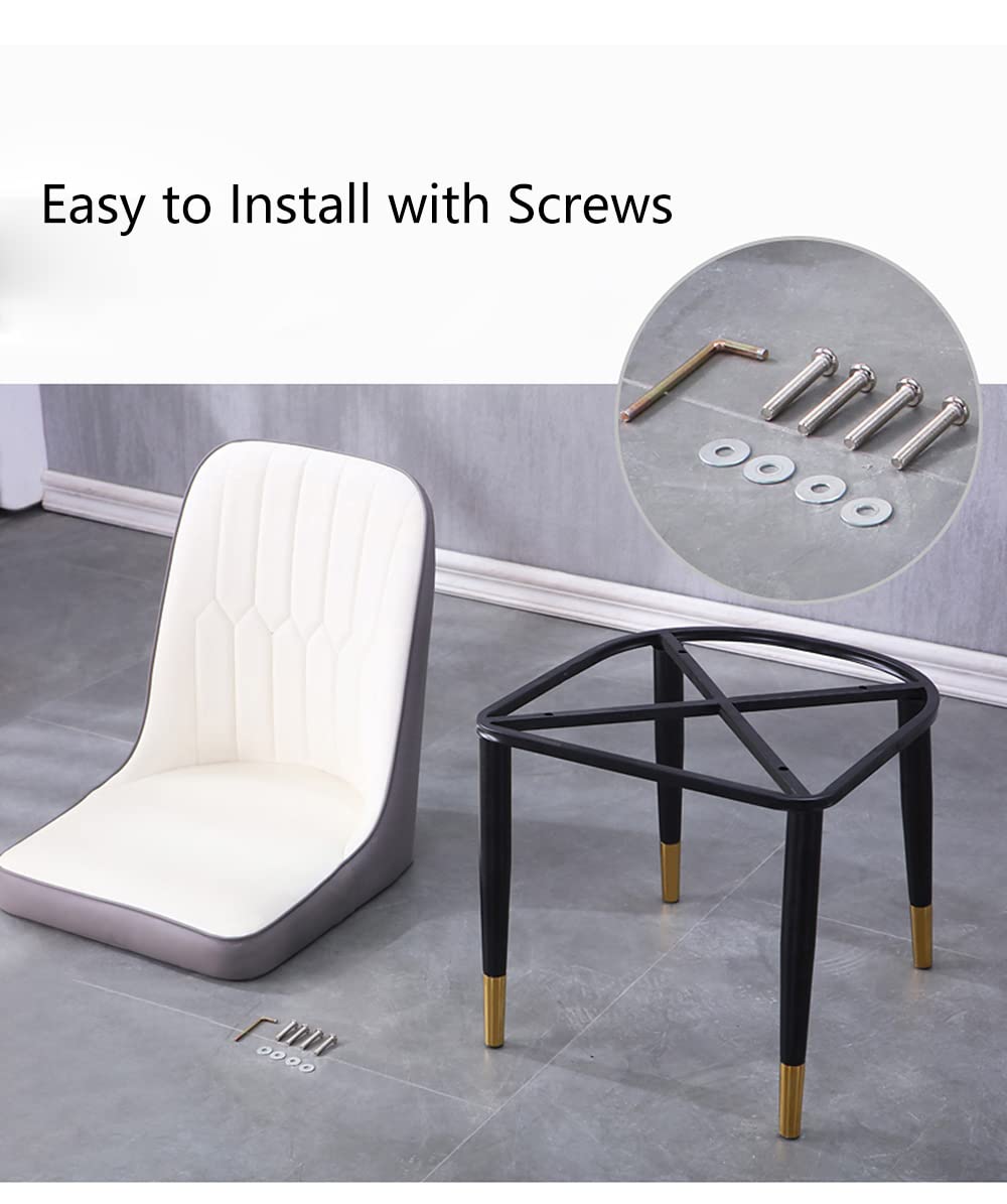 Metal Upholstered Dining Chair Set of 2 U525275