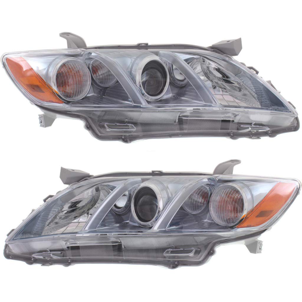 Toyota Camry Hybrid 2007-2009 Headlight Assembly Pair Driver and Passenger Side DOT Certified N3895