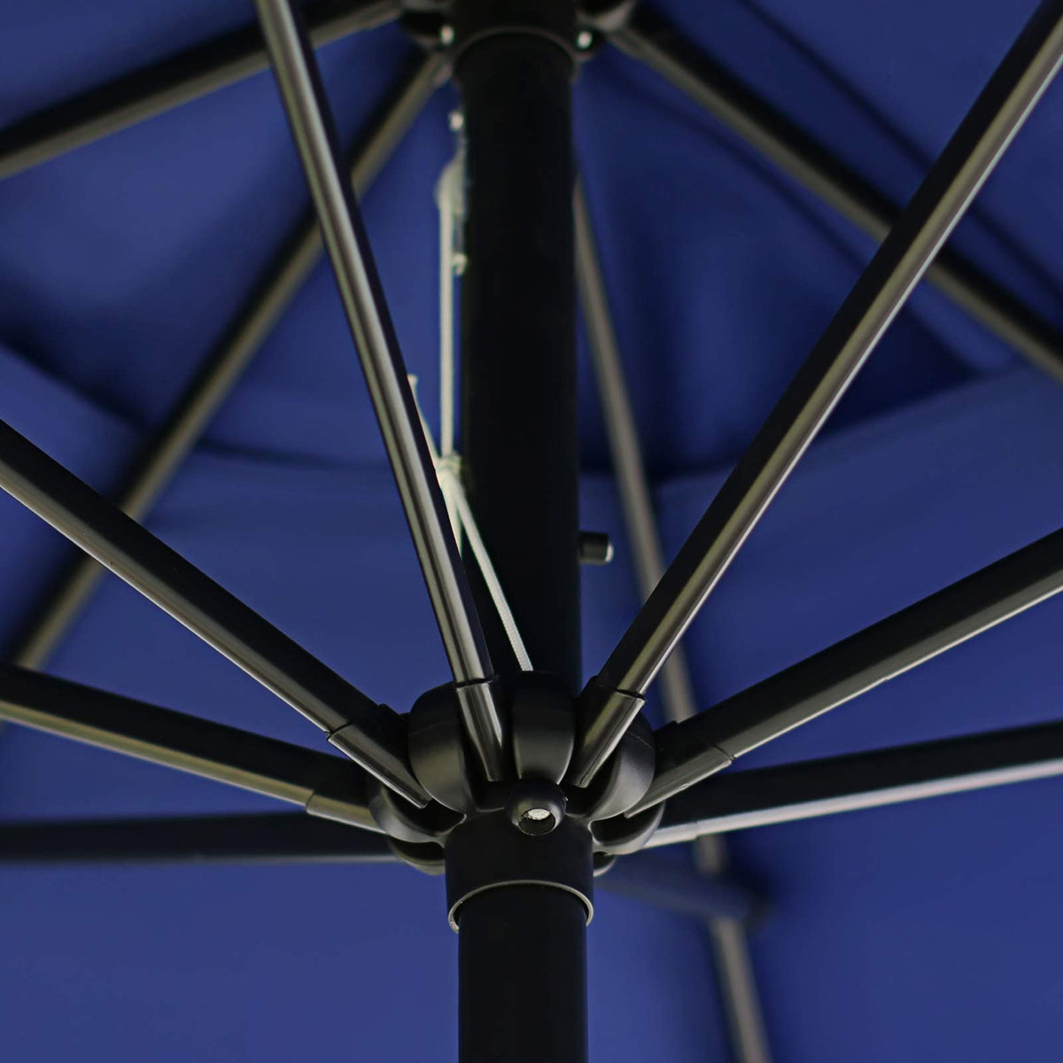 9' Patio Umbrella with 8 Ribs Navy Blue B21056