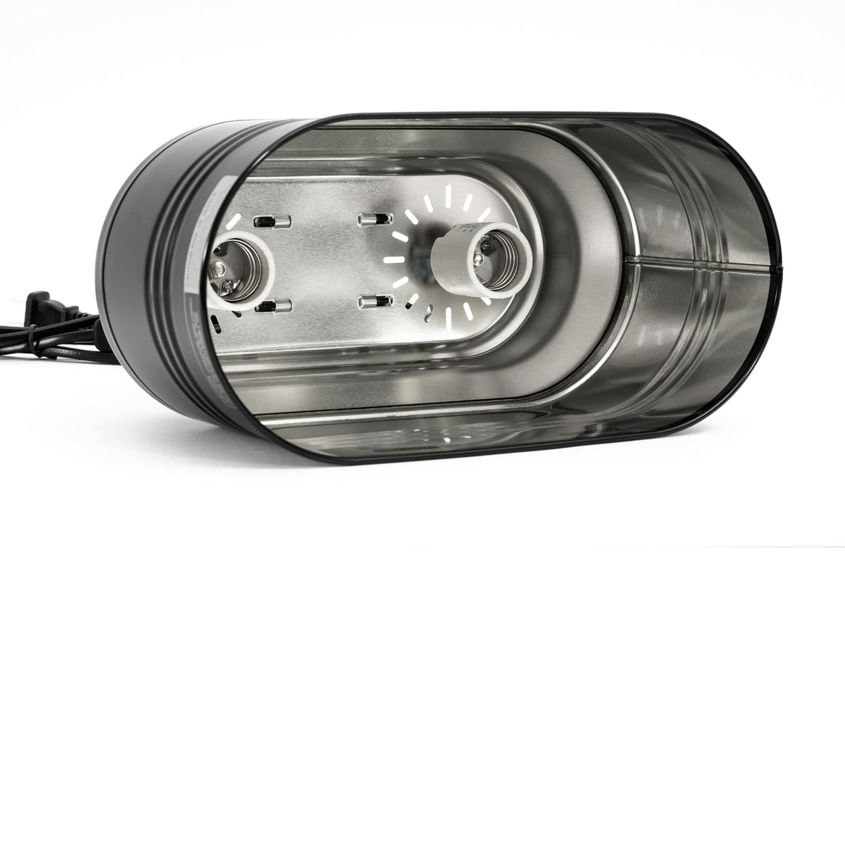 Reptile Light Fixture with 2 Switches, E26 Heat Lamp Fixture Z70386